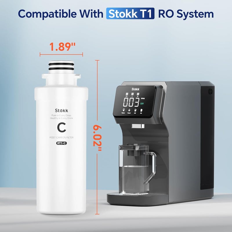 Stokk RT1-C Filter, Replacement for T1 Countertop Reverse Osmosis Water Filter, 6-12 Month Lifetime - Image 4